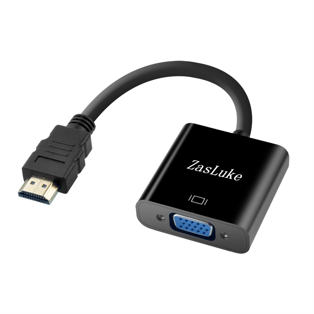 HDMI to VGA Adapter, ZasLuke HDMI Male to VGA Female Active Video